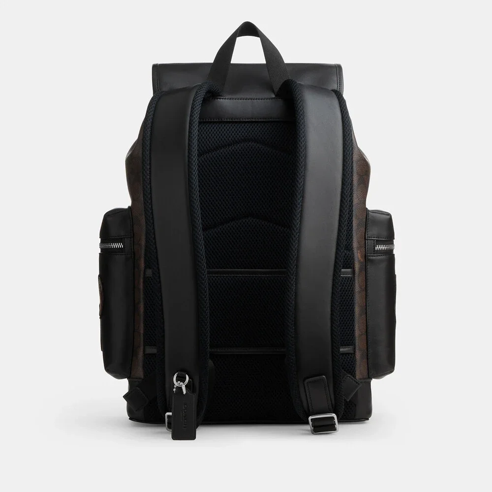 Coach Outlet Men's Sprint Backpack In Signature Canvas With Patches